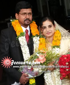 Sujith Manju Wedding Gallery Ponkunnam Church Kerala